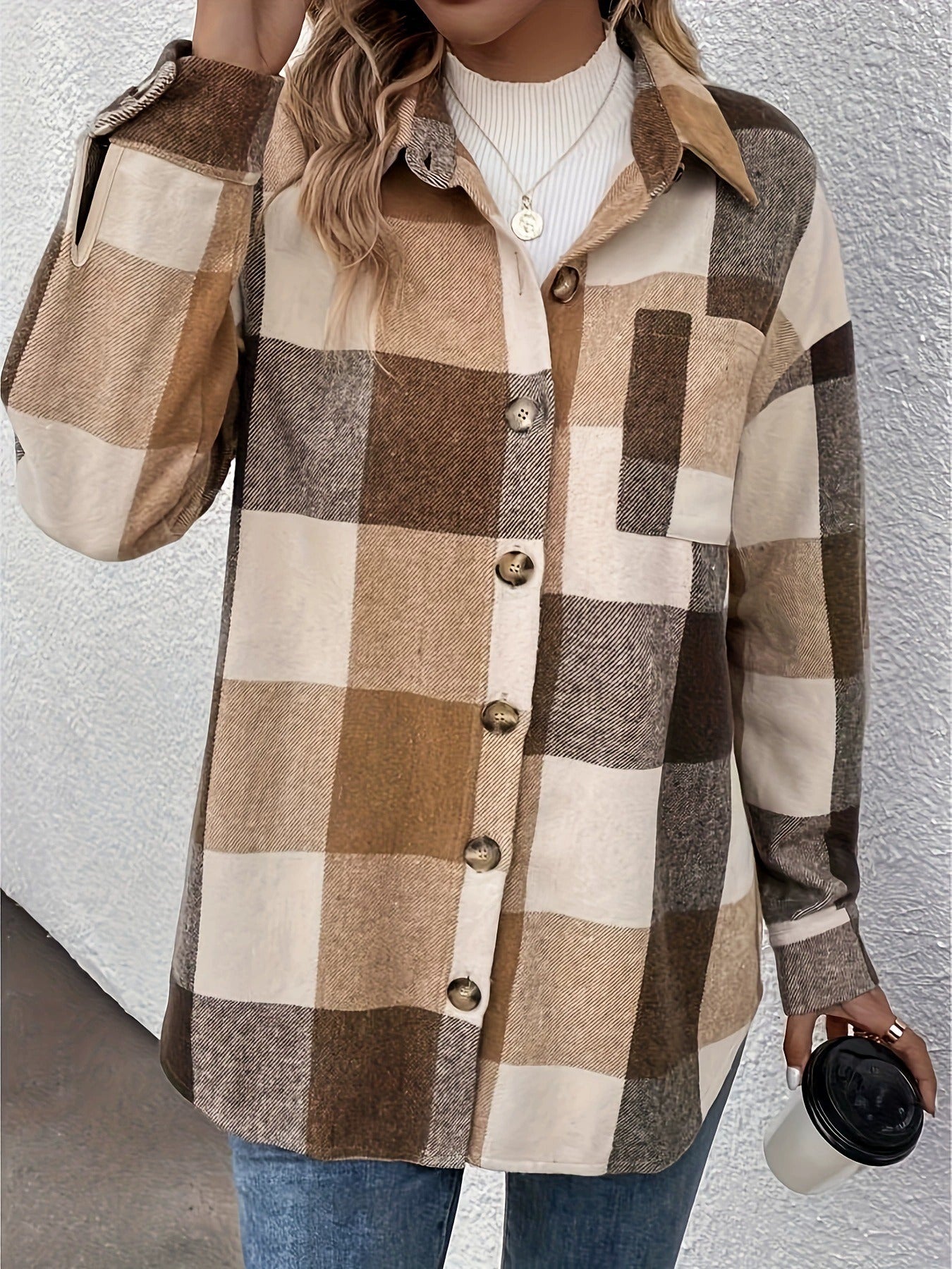 Chemise à Carreaux Femme