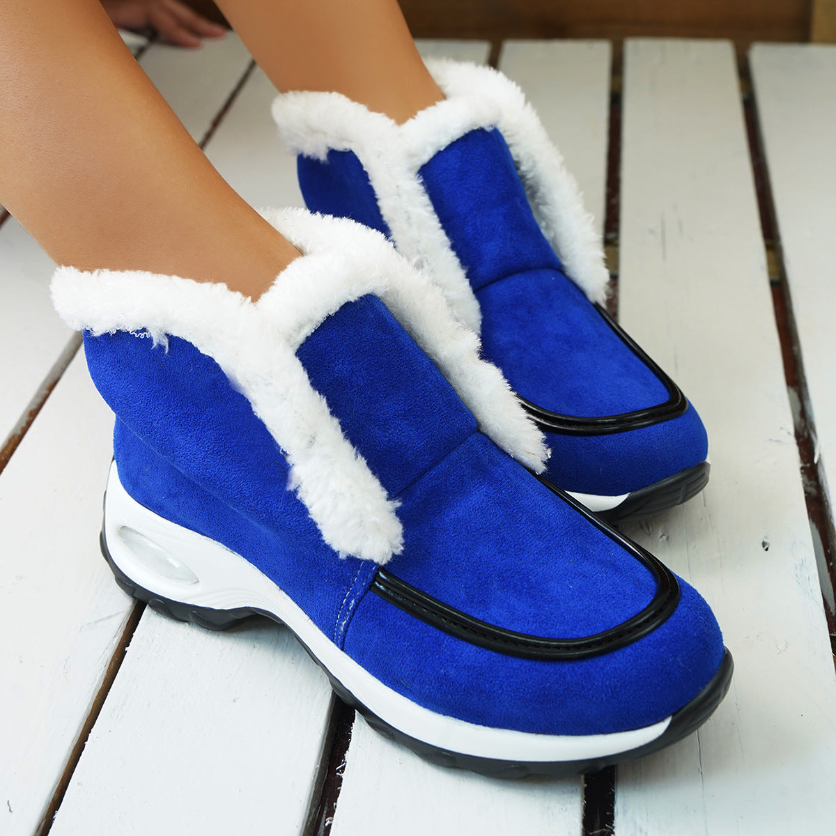 Bottes Hiver Femme – Plateforme Léopard