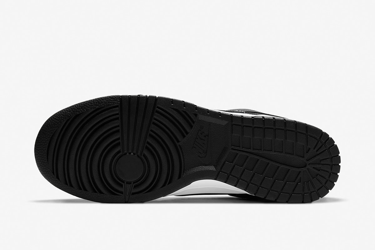 Two-Tone Black/White Low-Top Court Sneaker