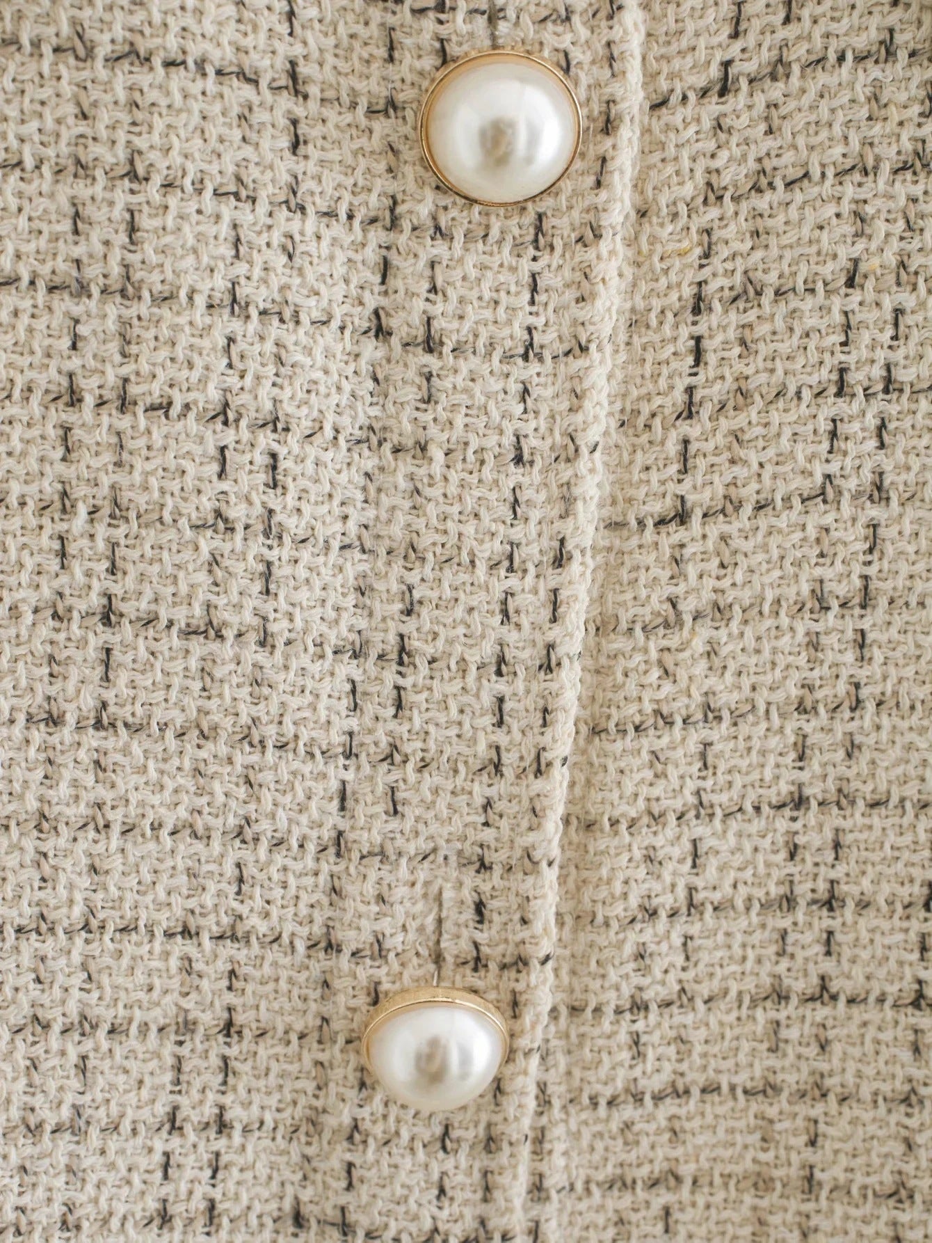 Manteau Épais à Carreaux Élégant