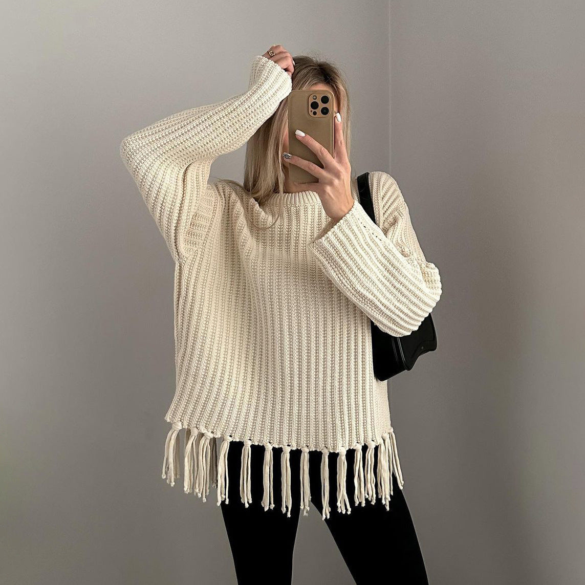 Haut Tricoté Femme Uni & Décontracté