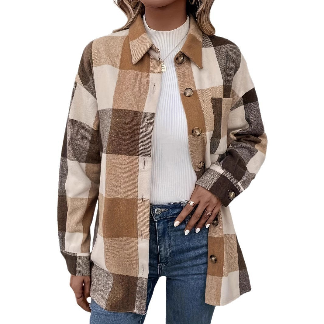 Chemise à Carreaux Femme