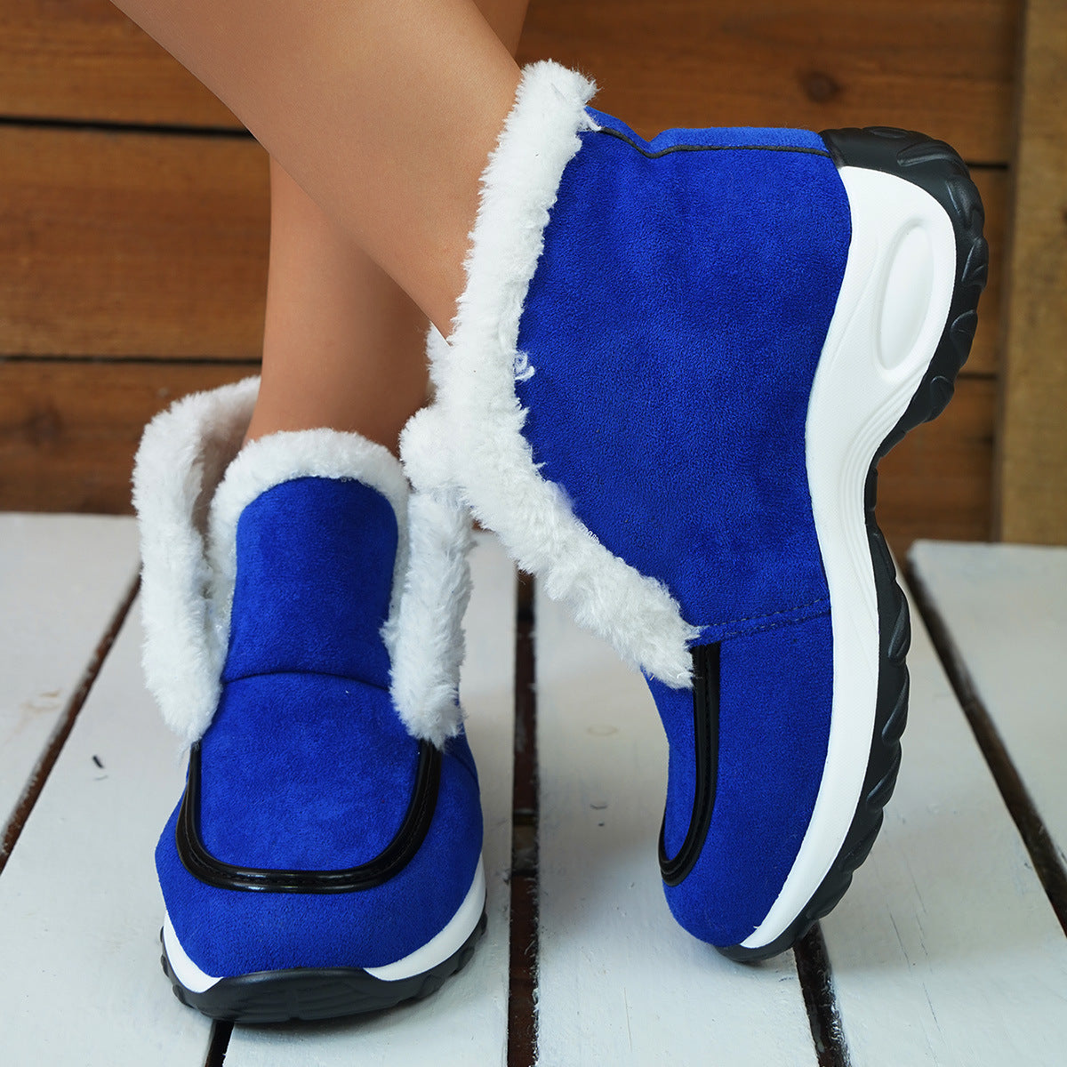 Bottes Hiver Femme – Plateforme Léopard