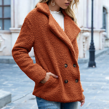 Veste Longue Douillette à Revers DOVIORA