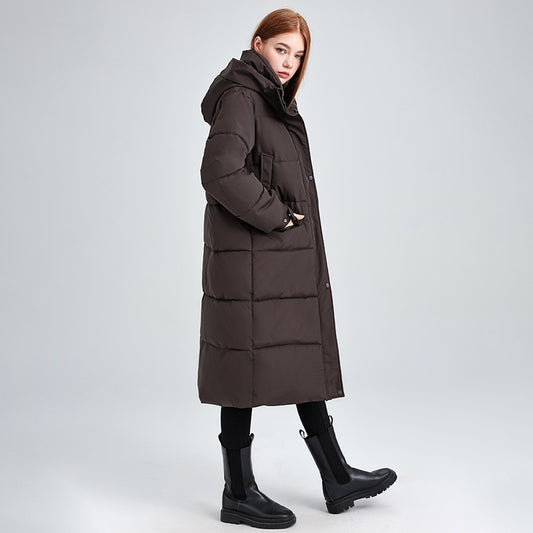 Manteau Long Femme – Épais & Matelassé