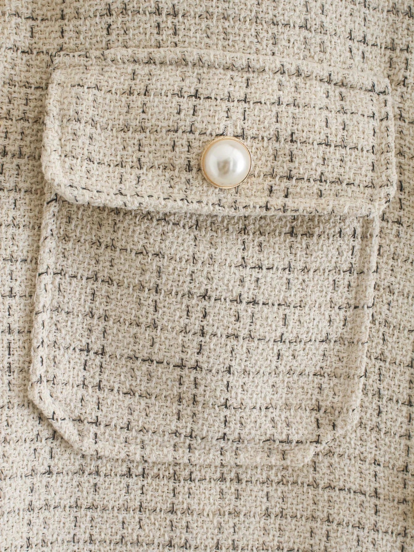 Manteau Épais à Carreaux Élégant