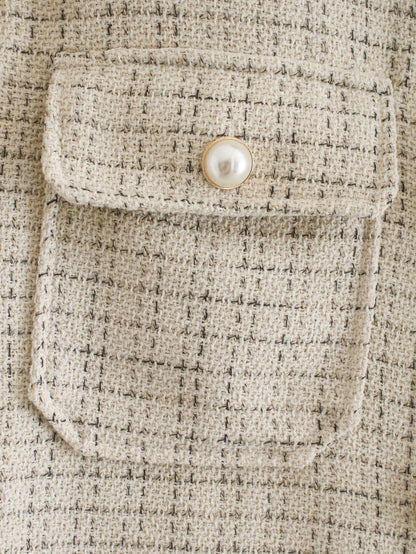 Manteau Épais à Carreaux Élégant