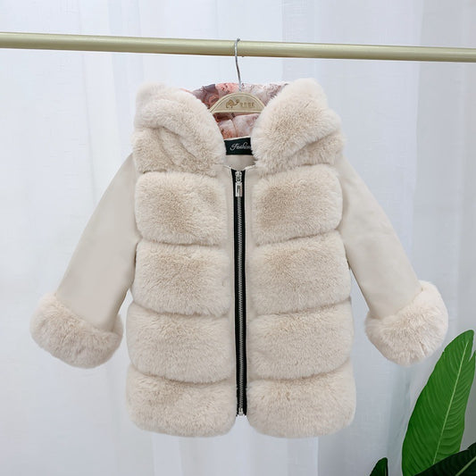 Manteau Enfant Fourré – Capuche Fourrure