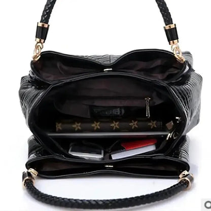 Sac Cabas Femme Effet Croco