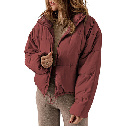 Manteau Hiver Épais à Col Montant