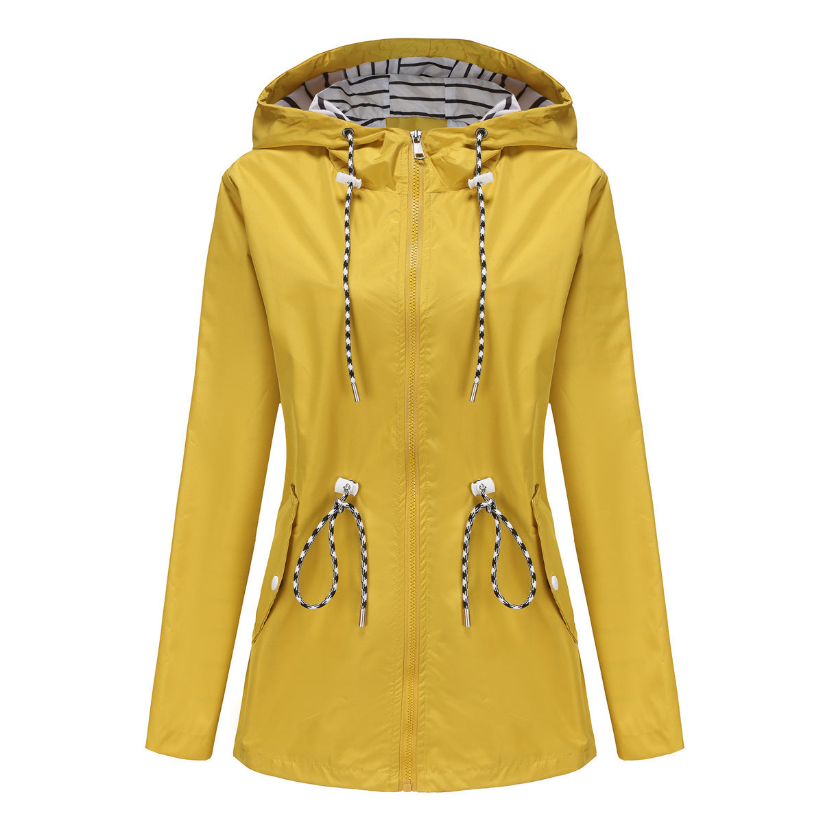 Imperméable Mi-long à Capuche Femme