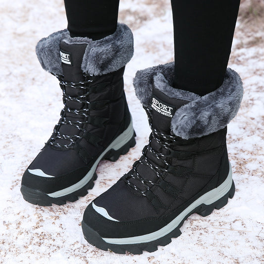 Doviora Neva – Bottes Neige Hautes Femme en Coton