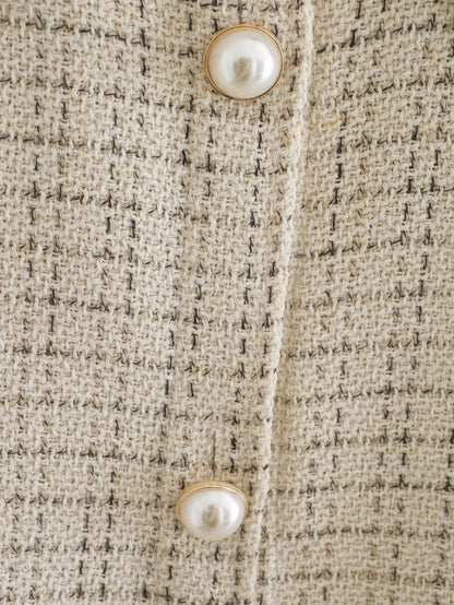 Manteau Épais à Carreaux Élégant