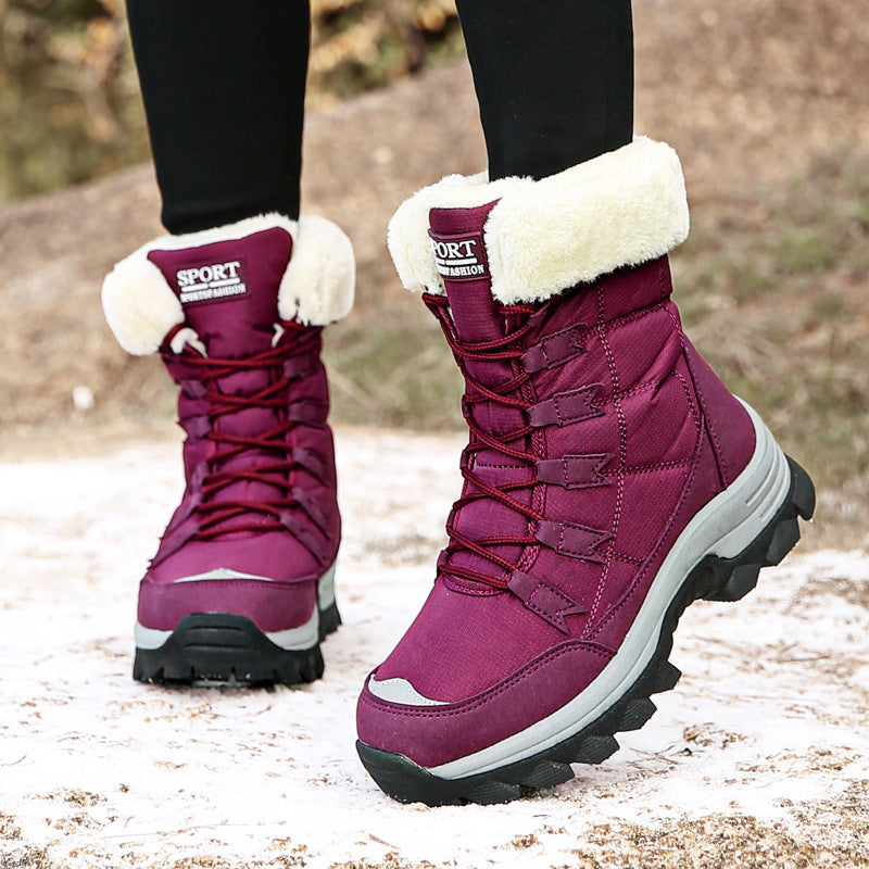 Doviora Neva – Bottes Neige Hautes Femme en Coton