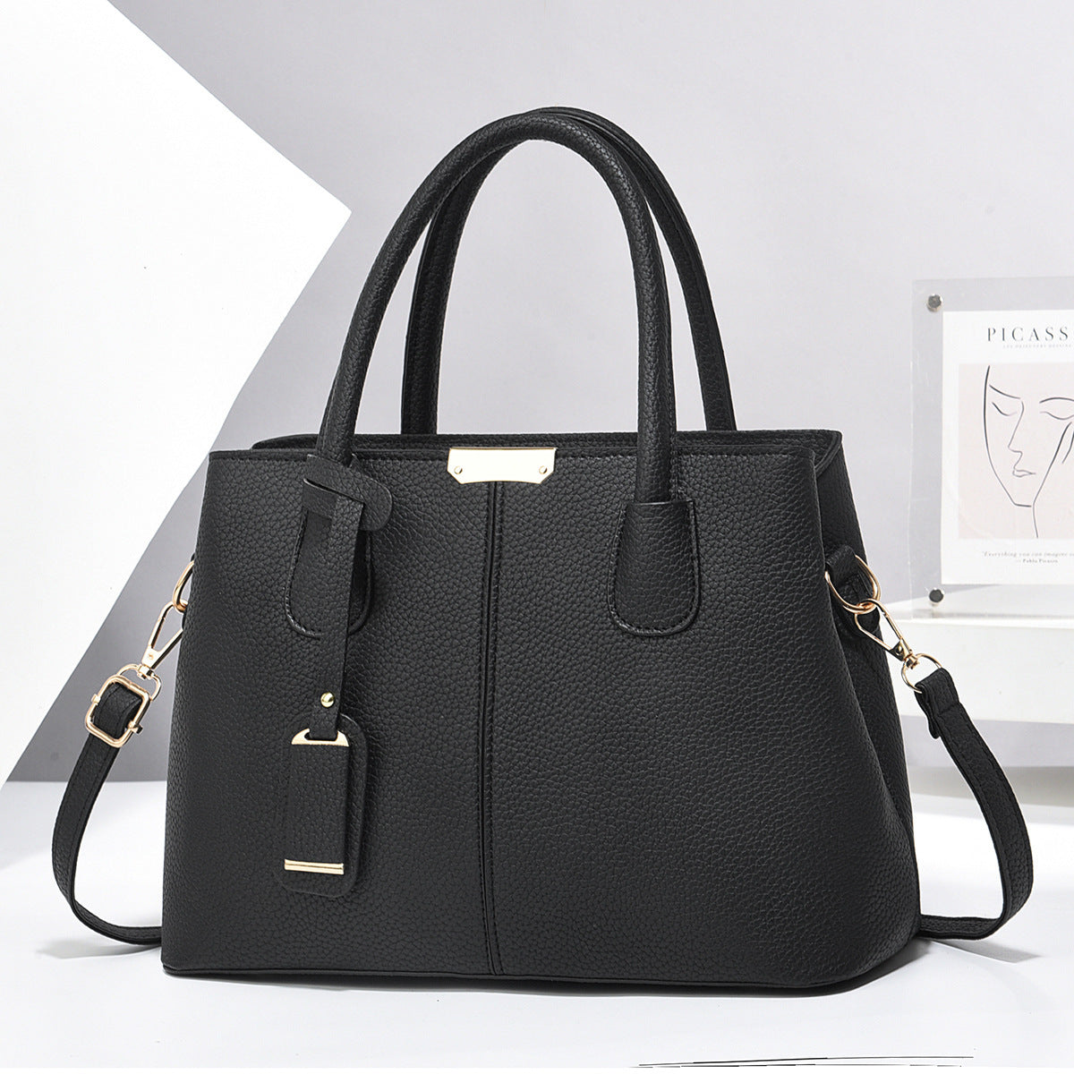 Sac Cabas Cuir PU Femme