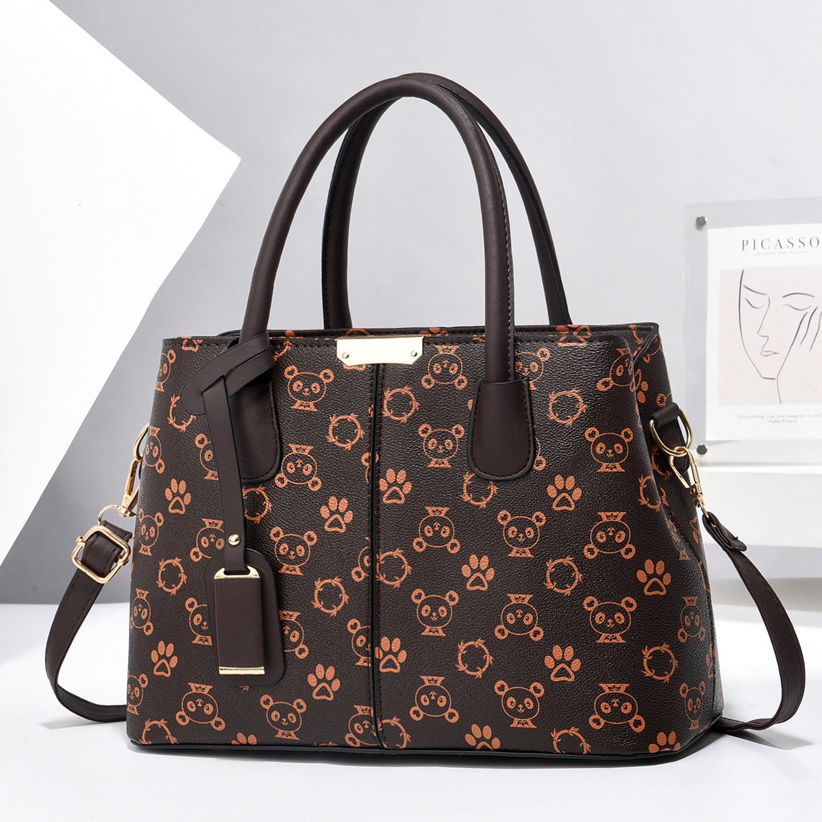 Sac Cabas Cuir PU Femme