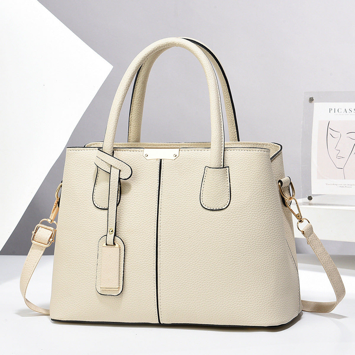Sac Cabas Cuir PU Femme
