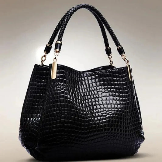 Sac Cabas Femme Effet Croco
