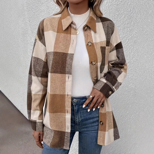 Chemise à Carreaux Femme